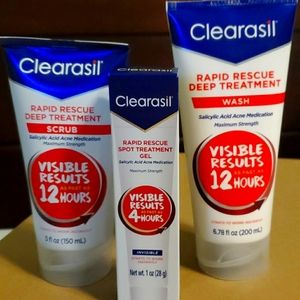 Clearasil Acne Kit. 3 piece set